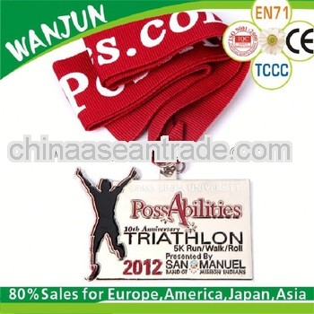 2013 hottest customized medal with lanyard