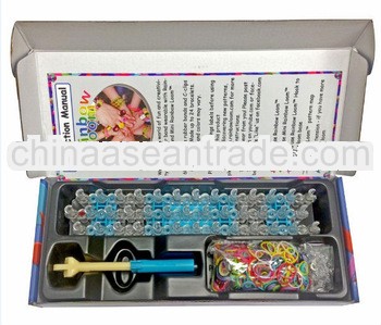2013 hottest rainbow loom kits rubber bands loom kit DIY bracelets Christmas gift present