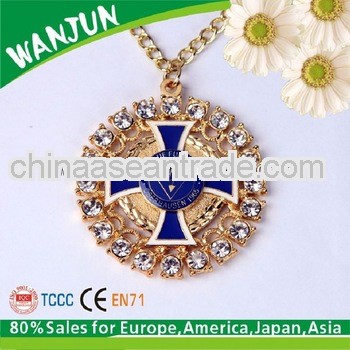 2013 hottest souvenir metals medal with ribbon