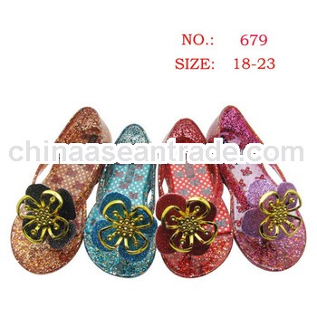 2013 latest design PVC girl sandaldal