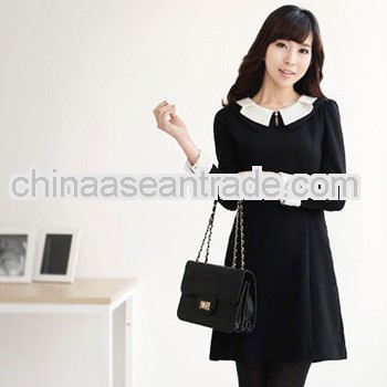 2013 latest korea women office uniform style dress