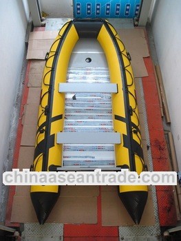 2013 motor boat 5m inflatable boat with aluminum floor