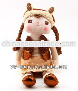 2013 new cute cloth doll/rag doll/custom plush doll