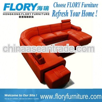 2013 new designs corner leather sofa