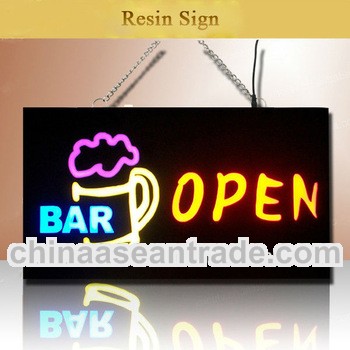 2013 new electronic product customized led bar open sign made in