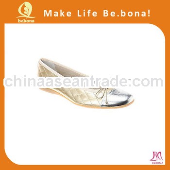 2013 new fashion PU flat shoe women ballerina shoes