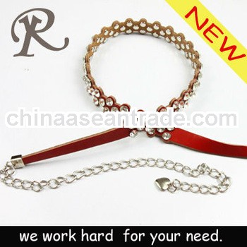 2013 new ladies western rhinestone belt , fashion man pu beltrhinestone belts with Beads , silver ch