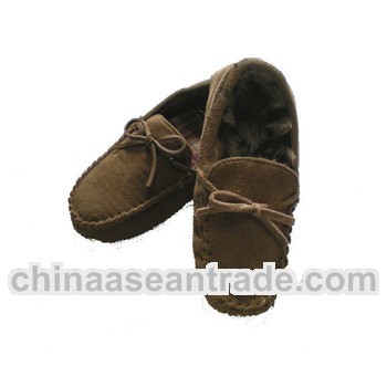 2013 new style kids fashion cheap fur moccasin shoes