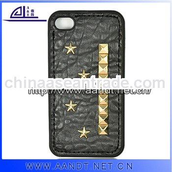 2013 new unique western gothic leather case for iphone4/4s