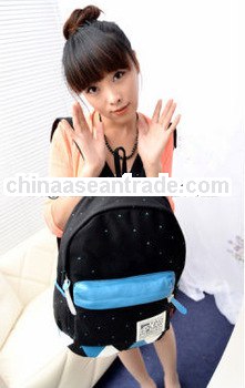 2013 newest popular fashion Canvas School bag;backpack