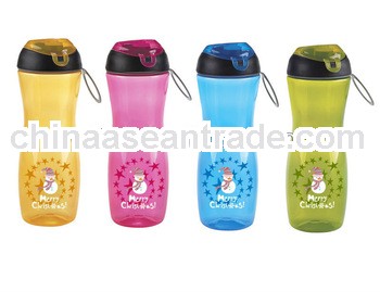 2013 plastic sport water mug water bottle travel mug christmas