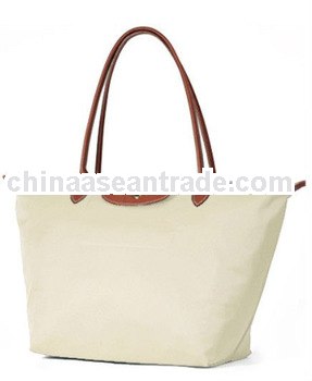2013 popular lady nylon foldable handbag