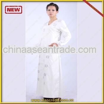 2013 popular white color girls abaya