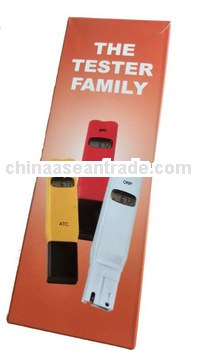 2013 portable waterproof PH tester pen, temperature test PH meter