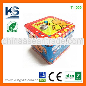 2013 promotional plain small cube tin