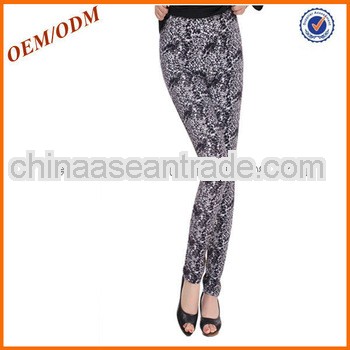 2013 slim long printed women pants