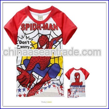 2013 the new cartoon printed short sleeve kids t-shirts