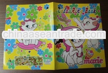 2013 the newest Eco-friendly kids cartoon cat coloring book