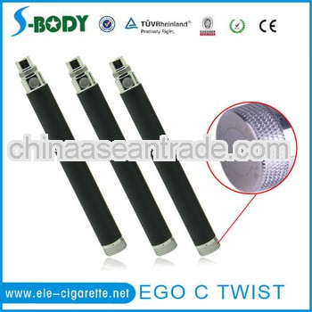 2013 top sale ego c twist battery ego vv battery accept paypal!welcome OEM From S-Bodytech