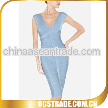 2013 unique design grey wholesale bridal bandage dress