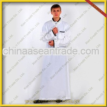 2013 white Muslim men's Thobe men white thobe with best pice for men in hot selling
