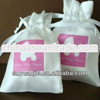2013 wholesale satin bag with logo printing