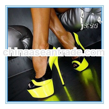2013 womens new fashion shoes yellow ladies dress shoes