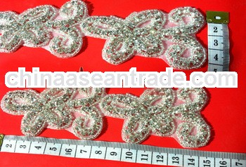 2014 Beautiful Amazing Silver crystal beaded belts for dresses