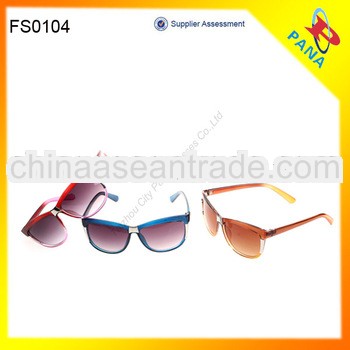 2014 Fashion Plastic Rainbow Sunglasses Factory For Women FDA CE OEM