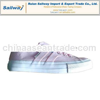 2014 Fashion Plimsolls Womens Casual Shoes Low cut Pink Upper Rubber Sole Size 35- 41