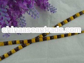 2014 Lovely golden bead belt patch on the mesh for cloth JA-276