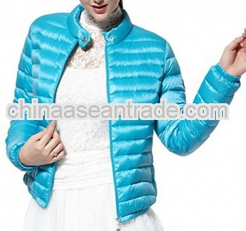 2014 New arrival short light down jacket for ladies
