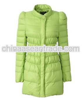 2014 Western style fashion long down coat for ladies