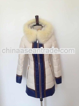 2014 Wholesale Lady Stylish Long Down Coat M8033