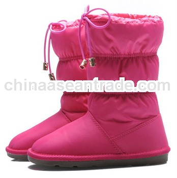 2014 fancy girls boots with white fur lined