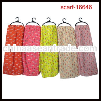 2014 fashion cat print scarf new design