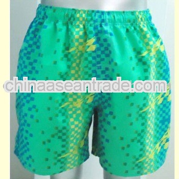 2014 mens green casual shorts