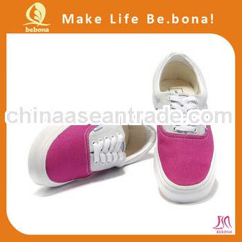 2014 new arrival rubber sole low price canvas shoes