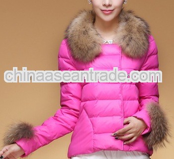 2014 short women down jackets 90% eiderdown coats