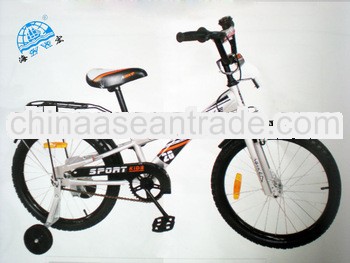 20''inch white color with training wheel carrier R/fall brake child bike bicycle,kid bike cy