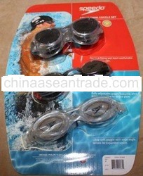 Adult Swim Goggles Speed Fit UV Protection Anti Fog 3-pack set