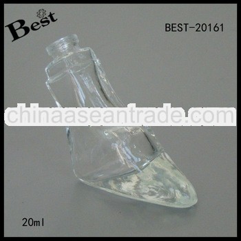 20m shoes-shaped glass perfume bottle