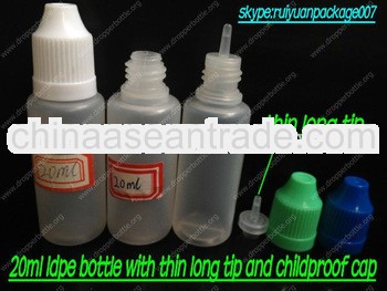20ml ldpe E-liquid Bottles with childproof cap