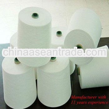 20s/1 raw white polyester virgin yarn