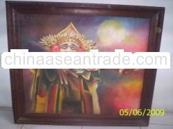 painting dance kecak bali