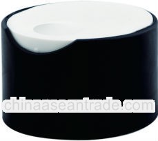 24/410 Smooth Black Disc Top Caps