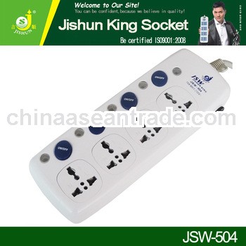 250V 10A Portable Electric Extension Cord Plug In Power Supply