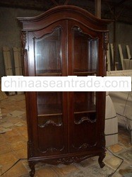 Reproduction furniture provincial display cabinet
