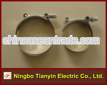 25mm bandwidth T bolt strong pipe clamp