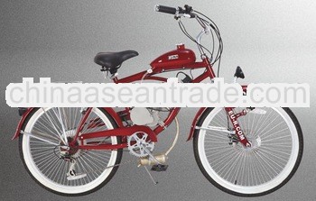 26 inch 50cc 2-stroke hot sale red gas engine motor bike